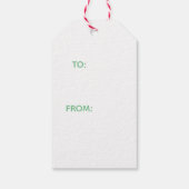 Étiquettes-cadeau Noël rétro Whimsy (Dos)