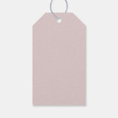 Étiquettes-cadeau Noël rose Gold Snowflake (Dos)