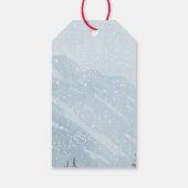 Étiquettes-cadeau Noël Rouge arbre (Dos)