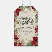 Étiquettes-cadeau Noël Russe de vacances Amaryllis (Dos)