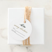 Étiquettes Cadeau NOEL Rustic Winter Pine to From Christmas Cadeau (En situation)