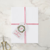 Étiquettes-cadeau Noël Saint-feuille (Avec de la ficelle)