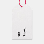 Étiquettes-cadeau Noël Santa Claus Golden Retriever Chien mignonne (Dos)