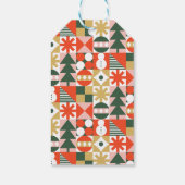 Étiquettes-cadeau Noël scandinave Vintage rétro (Dos)