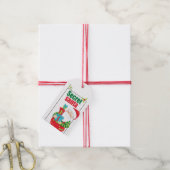Étiquettes-cadeau Noël secret Père Noël (Avec de la ficelle)
