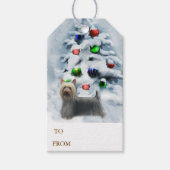 Étiquettes-cadeau Noël Silky Terrier (Devant)