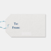 Étiquettes-cadeau Noël Snowmen (Dos Horizontal)