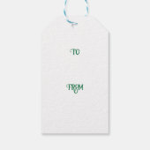 Étiquettes-cadeau Noël sucre de canne violet et rose (Dos)