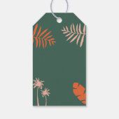 Étiquettes-cadeau Noël tropical moderne (Dos)