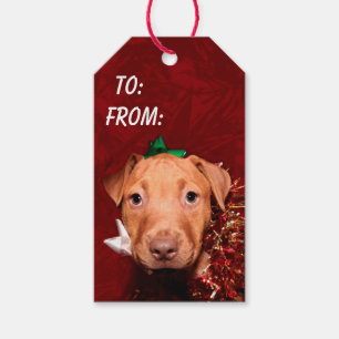 Étiquettes-cadeau Noël utile de chiot
