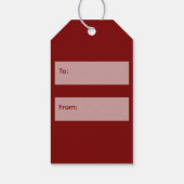 Étiquettes-cadeau Noël vert de Bourgogne moderne (Dos)