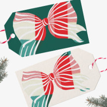 Noël Vert & Rouge Carreaux À Nœud Papillon Fêtes