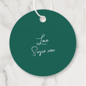 Étiquettes Cadeau Noël Vert & Rouge Plaid Lié Avec Bow Holiday (Dos)