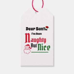 Étiquettes-cadeau Noël vilain mais gentil