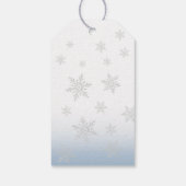 Étiquettes-cadeau Nœud Bleu Bébé Il Fait Froid Dehors Baby Shower (Dos)