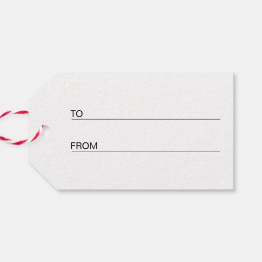 Étiquettes-cadeau Noir (Dos Horizontal)