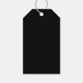 Étiquettes-cadeau Noir (Devant)