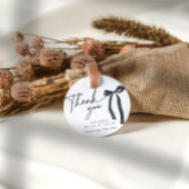 Étiquettes Cadeau Noir Bow Merci Fête des mariées Faveur gothique