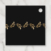 Étiquettes Cadeau Noir et or LET LOVE GROUPE Merci (Dos)