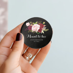 Étiquettes Cadeau Noir tropical classique signifie être Mariage