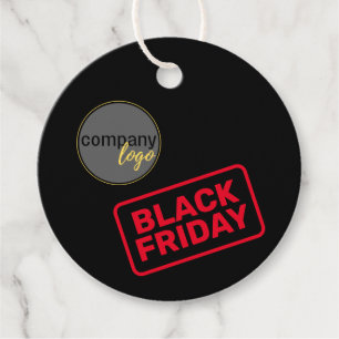 ÉTIQUETTES CADEAU NOIR VENDREDI RÉDUCTION DE VENTE AFFAIRES LOGO TAR