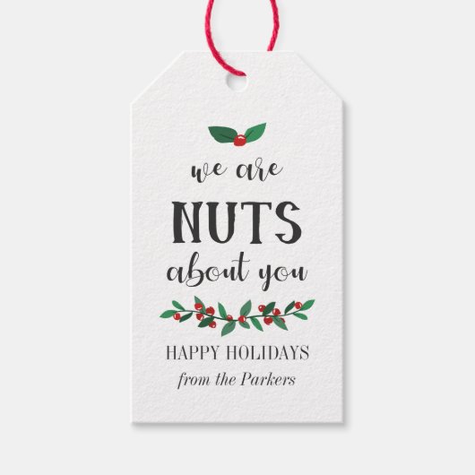 Étiquettes-cadeau Noix à propos de vous Noël Twigs (Devant)