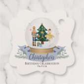 Étiquettes Cadeau noix cracker hiver merveilleuse fête d'anniversair (Dos)