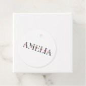 Étiquettes Cadeau Nom Amelia (En situation)
