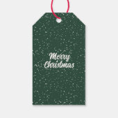 Étiquettes-cadeau Nom botanique moderne Aquarelle Script Noël (Dos)