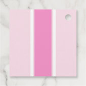 Étiquettes Cadeau Nom de la bande épaisse rose (Dos)