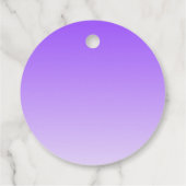 Étiquettes Cadeau Nom de script cursif & ombre violet clair modifiab (Dos)