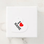 Étiquettes Cadeau Nom du coeur (En situation)