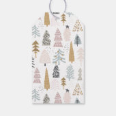 Étiquettes-cadeau Nom du devis || Vacances d'hiver Bouteille de vin (Dos)