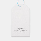 Étiquettes-cadeau Nom du logo de l'entreprise artisanale Merci (Dos)