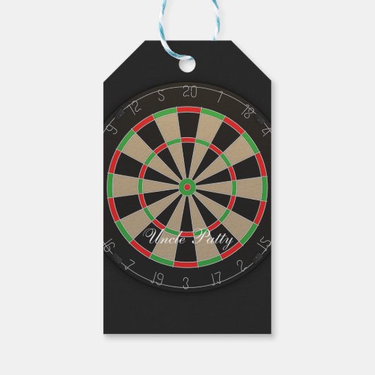 Étiquettes-cadeau Nom du monogramme du tableau de bord (Dos)