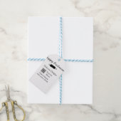 Étiquettes-cadeau Nom du restaurant scan QR menu ajouter les coordon (Avec de laficelle)