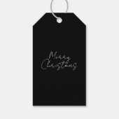 Étiquettes-cadeau Nom Moderne Aquarelle Script Joyeux Noël (Dos)
