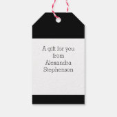 Étiquettes-cadeau Nom personnalisé Enfants Noël (Dos)