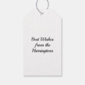 Étiquettes-cadeau Nom personnalisé et année de graduation (Dos)