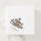 Étiquettes Cadeau Nom personnalisé Symboles de Noël (En situation)