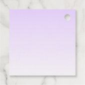 Étiquettes Cadeau Nom professionnel et Modèle Slogan | Violet clair (Dos)