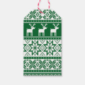 Étiquettes-cadeau Nordic Reindeer Ugly Christmas Sweat Party (Devant)