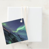 Étiquettes Cadeau Northern Lights Norvège (En situation)