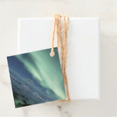 Étiquettes Cadeau Northern Lights Norvège (En situation)