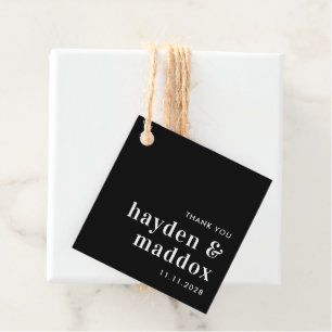 Étiquettes Cadeau Nos Moment ÉDITABLE COULEUR Mariage Favor Tags