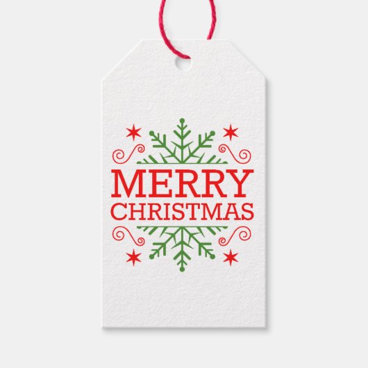 Étiquettes-cadeau Nostalgale rétro Joyeux Noël (Devant)