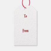 Étiquettes-cadeau Nostalgic Classic William Morris Red Holiday (Dos)