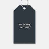 Étiquettes-cadeau Note de clic musicale de texte personnalisé (Dos)