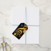 Étiquettes-cadeau Note musicale Fun Treble Clef. Texte modifiable (Avec de laficelle)