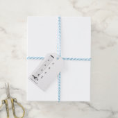 Étiquettes-cadeau Notes de forme FA SOL LA ME 10 (With Twine)